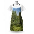 thumbnail image 3 of Tree Apron, Rural Landscape During Summer Season, Unisex Kitchen Bib with Adjustable Neck for Cooking Gardening, Adult Size, Olive Green Sky Blue, by Ambesonne, 3 of 4