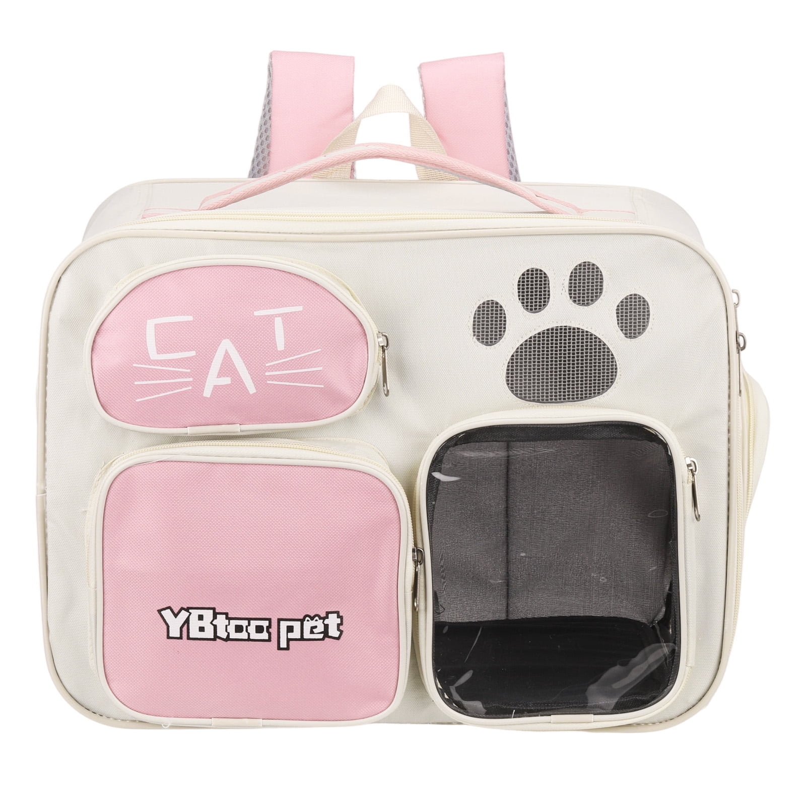 Uxcell Cat Backpack Carrier Breathable Dog Backpack for Cats or Small Dogs Pink