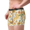 thumbnail image 4 of Balery Groovy Hippie Flower Mushrooms Men's Boxer Briefs, Soft and Breathable Cotton Underwear with nylon Waistband-Large, 4 of 9