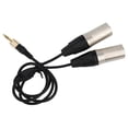 thumbnail image 1 of Cable de salida de audio negro, Cable de salida de audio de micrófono de alambre TPE, para micrófono de computadora portátil LHCER Descripción de la referencia, 1 of 8