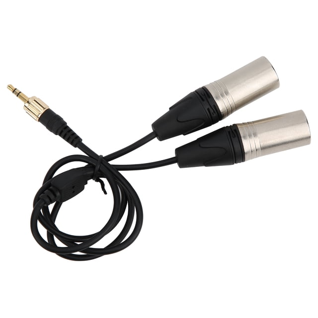 Cable de salida de audio negro, Cable de salida de audio de micrófono de alambre TPE, para micrófono de computadora portátil LHCER Descripción de la referencia