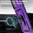thumbnail image 3 of for Moto G 5G 2023 Case with Slide Camera Cover HD Screen Protector [ Grade 16ft. Drop Tested]  Ring Holder Kickstand Protective Phone Case for Motorola Moto G 5G 2023, Purple, 3 of 17