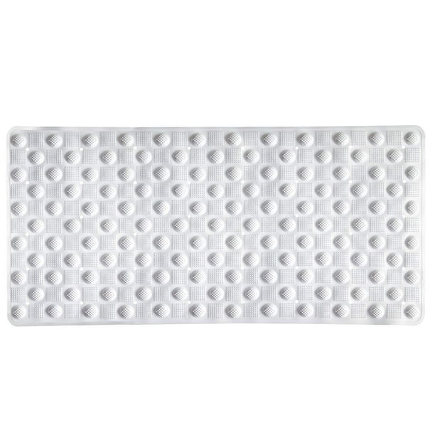 PVC 16x34 Inch Bubble Tub Mat, Slip Resistant Shower Tub Mat with