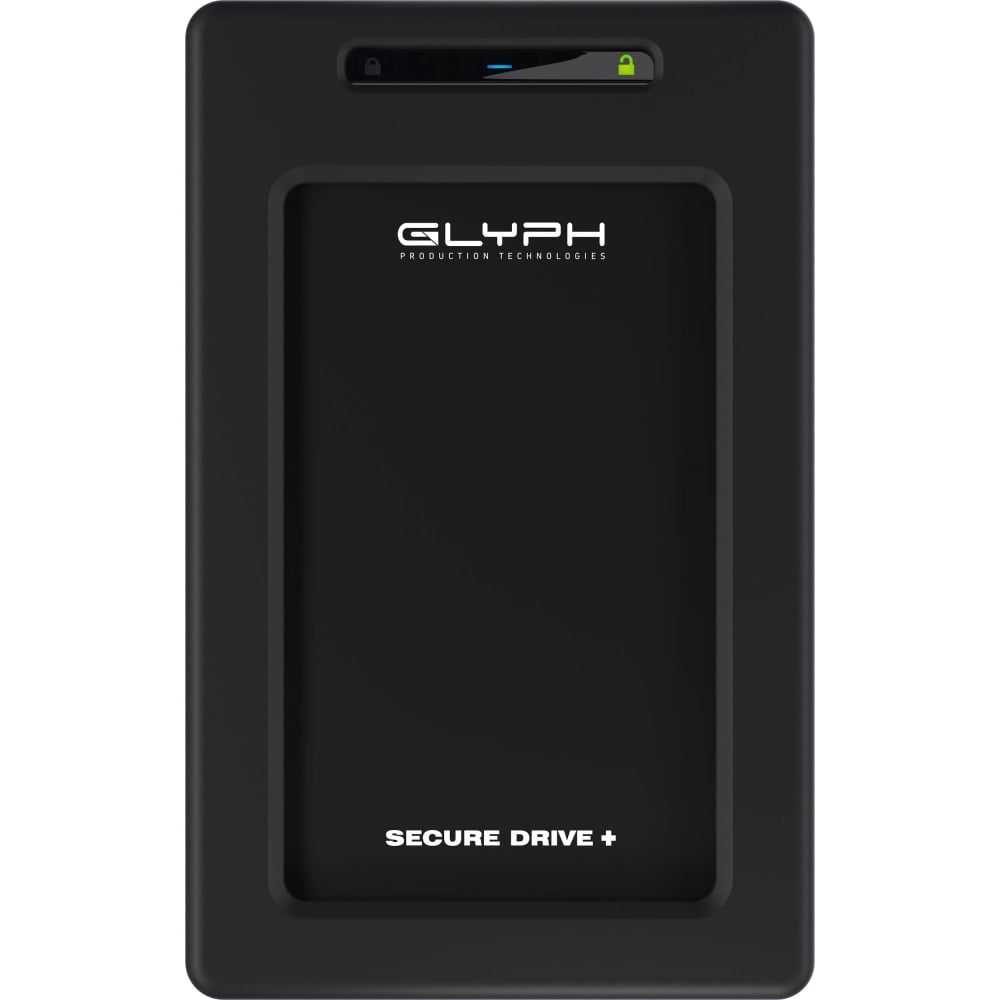 Glyph SecureDrive Plus 2TB Encrypted Solid State Drive with Bluetooth, Rugged Construction, Portable Size, and USB 3.2 Interface (Black)