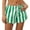 Green, variant on Womens Shorts 2025 Summer Striped High Waist Tie Waist Beach Pants Spring Casual Jean Shorts S-XL