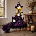 thumbnail image 3 of Sruoe Halloween Porch Goose Outfits with Witch Hat, 23 Inch Porch Goose Clothes, Goose Clothes Dress, Duck Sculpture Clothes for Lawn Statue Cement Statue Yard Patio Party Decoration, 3 of 7