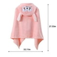 thumbnail image 3 of Facecloth Fleece Bath Towels Hooded Soft Children's Hooded Cape, Baby Coral Velvet Children's Bath Towel, Elephants Hooded Bath Towel, Baby Bathrobe Up to 65% off!, 3 of 7