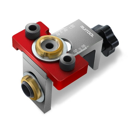 

Hole Punching Locator Set Woodworking Dowelling Puncher Adjustable Household Pocket Furniture DIY Drilling Tools Kit