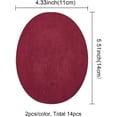 thumbnail image 3 of 14pcs Elbow Patches 7 Colors Iron On Patches Oval Elbow Suede Fabric Appliques Cloth Sew On Knee Patches Repair Patches, 3 of 8