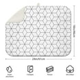 thumbnail image 2 of 2pcs Retro Checkerboard Dish Drying Mat Super Absorbent Microfiber Kitchen Countertop Pad 3-Layer Thick Washable Sink Mat, 2 of 4
