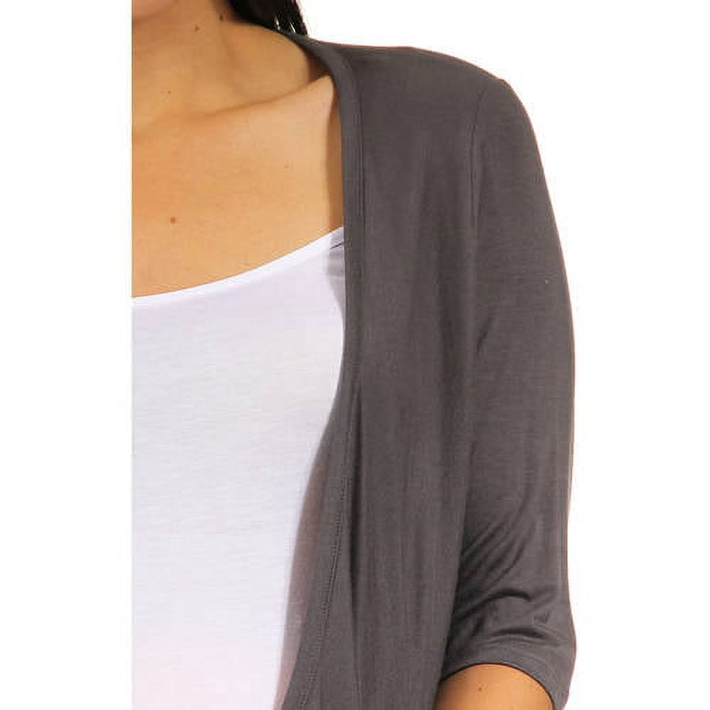 Women's Maternity 3/4-sleeve Open Shrug