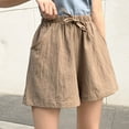 thumbnail image 3 of uublik Shorts Womens Super Soft Lounge Shorts Beige, 3 of 5