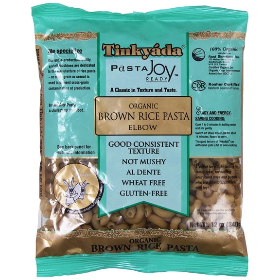 Tinkyada Organic Brown Rice Pasta Elbows, 12 Oz