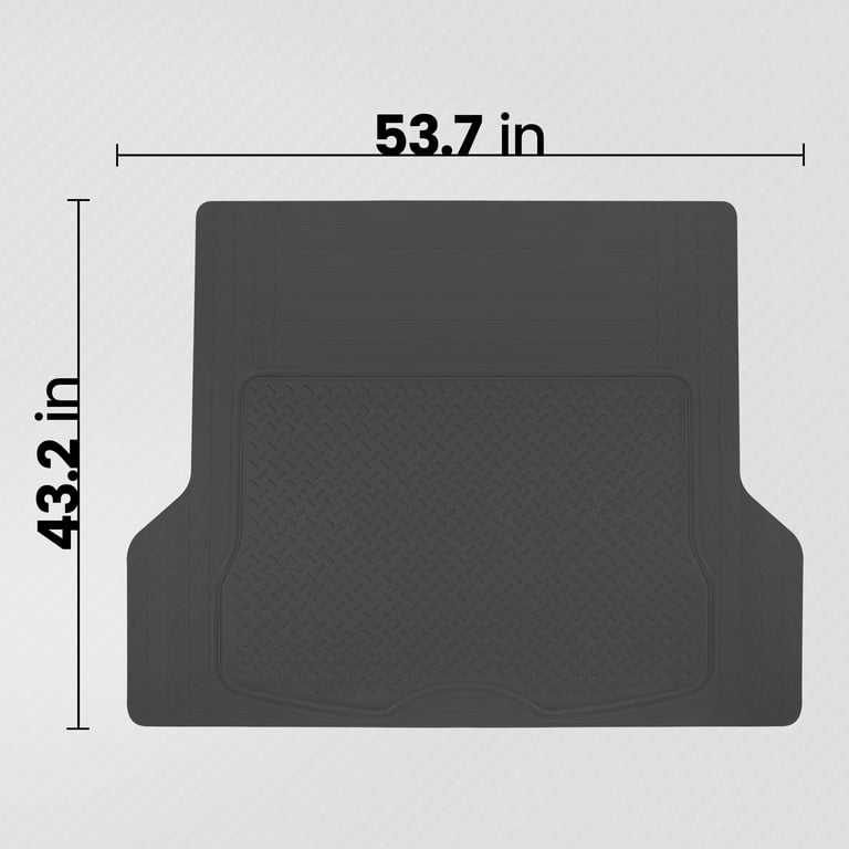 BDK Heavy Duty Rubber Cargo Trunk Mat, Universal Fit photo 7