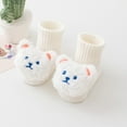 thumbnail image 4 of Baby Cartoon Bear/Rabbits Socks Antiskid Soles Socks Breathable Firstwalker Socks Winter Warm Socks 0-3 Baby Accessories, 4 of 9