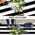 thumbnail image 5 of Summer Lemon Outdoor Rug for Patio/Deck/Porch, Non-Slip Large Area Rug 5 x 8 Ft, Black White Striped Potted Plant Indoor Outdoor Rugs Washable Area Rugs, Reversible Camping Rug Carpet Runner, 5 of 8