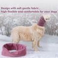 thumbnail image 3 of BEMS-Pet Perros Gatos Sombreros Alivio de la Ansiedad Aseo Orejas Pasamontañas Protección Invierno Cálido Bufanda para Mascotas Negro (L), 3 of 5