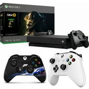 Microsoft Xbox One X 1 TB Fallout 76 Bundle (CYV-00146) with Microsoft Xbox Wireless Controller White & Microsoft Forza Motorsport 6 Vinyl Skin Sticker Decal for Xbox One Controller