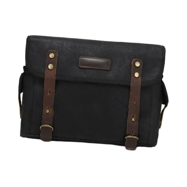 Bolsa genérica para herramientas de motocicleta, alforja, portaequipajes de regalo, bolsa trasera impermeable, horquilla delantera Negro