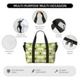 thumbnail image 3 of Travel Duffle Bag Cute Avocado Sea Green Travel Tote Bags Carry on Luggage Waterproof Weekender Bags with Top Handle Adjustable Shoulde Strap for Travel Gym, 3 of 5