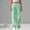 #0108-Green, variant on Womens High Waisted Pants, Solid Elastic Smocked Wide Leg Trousers, Casual Work Bottoms with Pockets, Travel Hiking Pants Gift