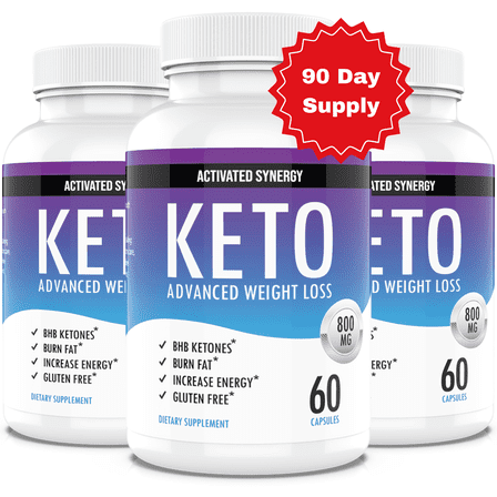 Activated Synergy Keto Pills – Keto Diet Pills with Ketones for Weight Loss, Energy & Appetite Control, 180 Capsules