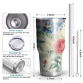 thumbnail image 6 of 30oz Pioneer Flower Tumblers Stainless Steel Tumbler with Lid and Straw,Vacuum Insulated Double Wall Travel Tumbler Cups Mug with Cleaning Brush for Coffee,Tea, 6 of 7