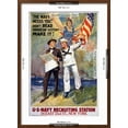 thumbnail image 5 of Art.com US Navy Vintage Poster - the Navy Needs You Art Print by Lantern Press, Brown Frame Wall Art, 21" x 29", 5 of 5