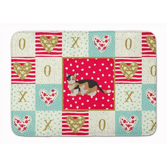 Carolines Treasures CK5650RUG 19 x 27 in. Munchkin Cat Love Machine Washable Memory Foam Mat