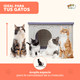 thumbnail image 3 of Casa para Gato Grande MascoAmigo Interior / Exterior Térmica Lavable Fácil de Armar Color Lila, 3 of 7