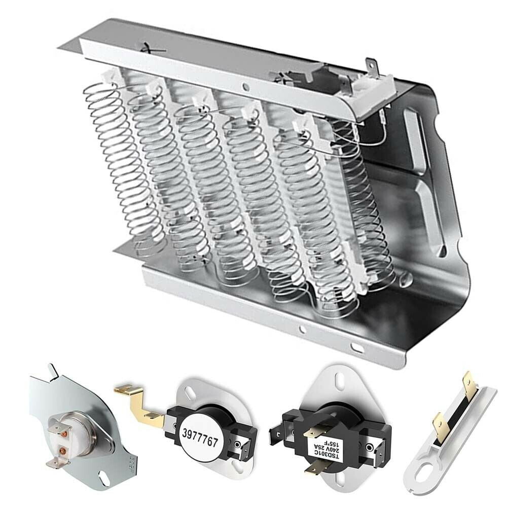 279838 Dryer Heating Element with Thermostat Thermal Fuse 279816 3392519 for Whirlpool Kenmore Maytag Amana Dryer