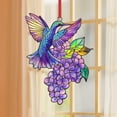 thumbnail image 3 of Vggrvlo Stained Glass Window Hanging Hummingbird Decor Suncatcher for Garden, Patio and Indoor Decor Gift for Women Light Catcher Sun Room Decor Village Style, 3 of 7