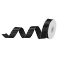thumbnail image 1 of Unique Bargains 1 Inch 25 Yard Wide Satin Ribbon with Gold Edges Grosgrain Fabric Ribbon for Gift Wrapping, Black, 1 of 7