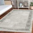 thumbnail image 2 of Grey Geometric Area Rugs for Living Room Washable Rugs Boho Moroccan Area Rug Soft Neutral Geometric Bohemian Carpet Distressed Indoor Rug for Bedroom Dining Room Office Foldable Nonslip Rug, 2 of 9