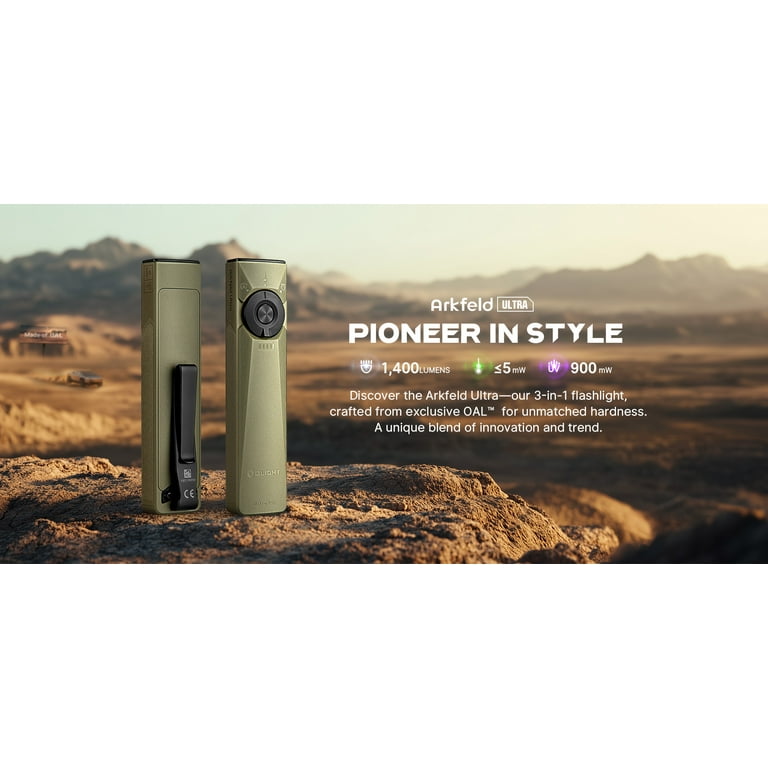 OLIGHT Arkfeld Urtla 1400ルーメン IPX7 白色 OLIGHT Arkfeld Ultra Netural White 1400 Lumens EDC Flat