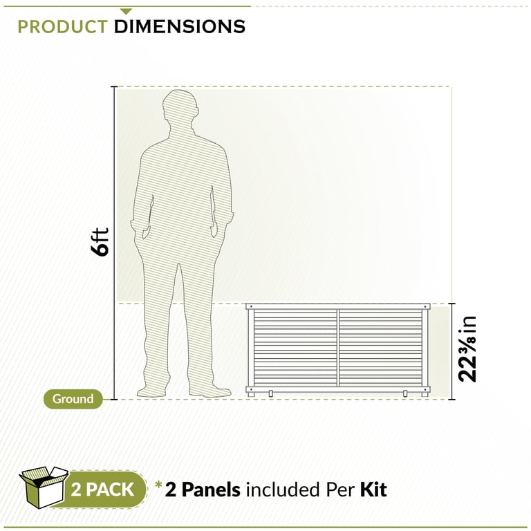 Zippity Outdoor Products, Dog Fence, 22in H x 44in W, 2 Panels