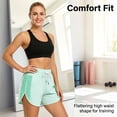 thumbnail image 6 of Yourumao Athletic Shorts for Women with Lining Drawstring Elastic Waist Running Shorts Mesh Lightweight Summer Shorts for Activewear, 6 of 10