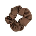 thumbnail image 4 of Amelia Beauty Products, Black, Brown and Tan Mix Imitation Silk Scrunchies, 4.5in Diameter, Gentle on Hair, Strong Hold, No Snag, No Dents or Creases. 6 Pack, 4 of 12