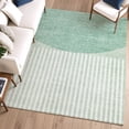 thumbnail image 6 of Addison Rugs Mayfield Premium Machine Washable Transitional Geometric Teal Rectangle Rug, 9' x 12', 6 of 6