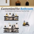 thumbnail image 3 of Shower Caddy 3 Pack,Adhesive Shower Organizer for Bathroom Storage&Home Decor&Kitchen,No Drilling,Large Capacity,Rustproof Stainless Steel Bathroom Organizer,Shower Shelves for Inside Shower, 3 of 10