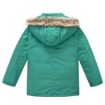 thumbnail image 6 of Baby Girl Boy Winter Down Jacket Fur Collar Hood Thick Warm Outerwear Winter Puffer Jacket Fall Winter Outfit Clothes for Toddler Kids 5-6 Years, 6 of 6