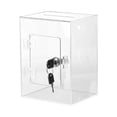 Transparent Acrylic Piggy Bank with Lock and Key, Large Capacity Clear ...