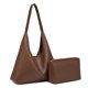 thumbnail image 1 of Bolso Mano Tejido para Playa Verano Cgtredaw Cuero Vegano Gran Capacidad Con Cierre Cerrojo, 1 of 9