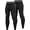 Black+black, variant on Men’s Compression Pants, Leggings Running Tights Workout Base Layer for Basketball Sports Athletic Gym Soccer