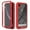 Red, variant on ShieldFlex Dual-Layer Phone Case for iPhone XR with Stand, Built-in Screen Protector Full Body Shockproof Rugged Clear Cover,Black