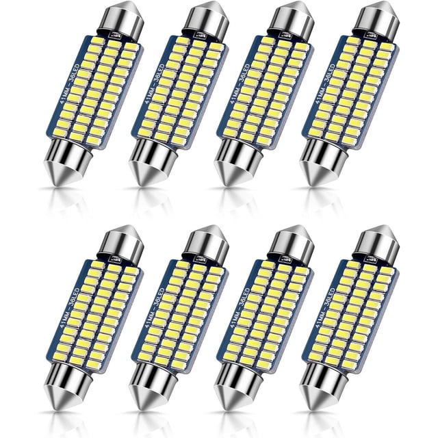 Luz de lectura LED de doble punta para automóvil 31/36/39/41 mm 3014 36smd luz de techo luz de caja trasera luz de automóvil, LED de bajo consumo Opciones de tamaño versátiles