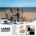 thumbnail image 5 of Balery Funny Horse Faces Expressions Beach Travel Bag - Water-Resistant, Large Capacity Lightweight Tote with 7 Pockets for Women and Men - Perfect for Beach, Pool, Gym, and Travel, 5 of 7