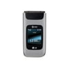 LG A340 - 3G feature phone - microSD slot - LCD display - 320 x 240 pixels - rear camera 1.3 MP - AT&T - gray