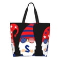 thumbnail image 3 of Fuzoiu 4th of July Gnomes Print Tote Bags for Women,Shoulder Bag, Gym Tote,Top Handle Ladies Shoulder Bags for Work Beach Travel and Shopping Grocery, 3 of 9
