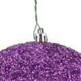 thumbnail image 2 of Vickerman Boules en Plastique de 6 Pouces Orchidée Perlée Violette (Ensemble de 4), 2 of 3